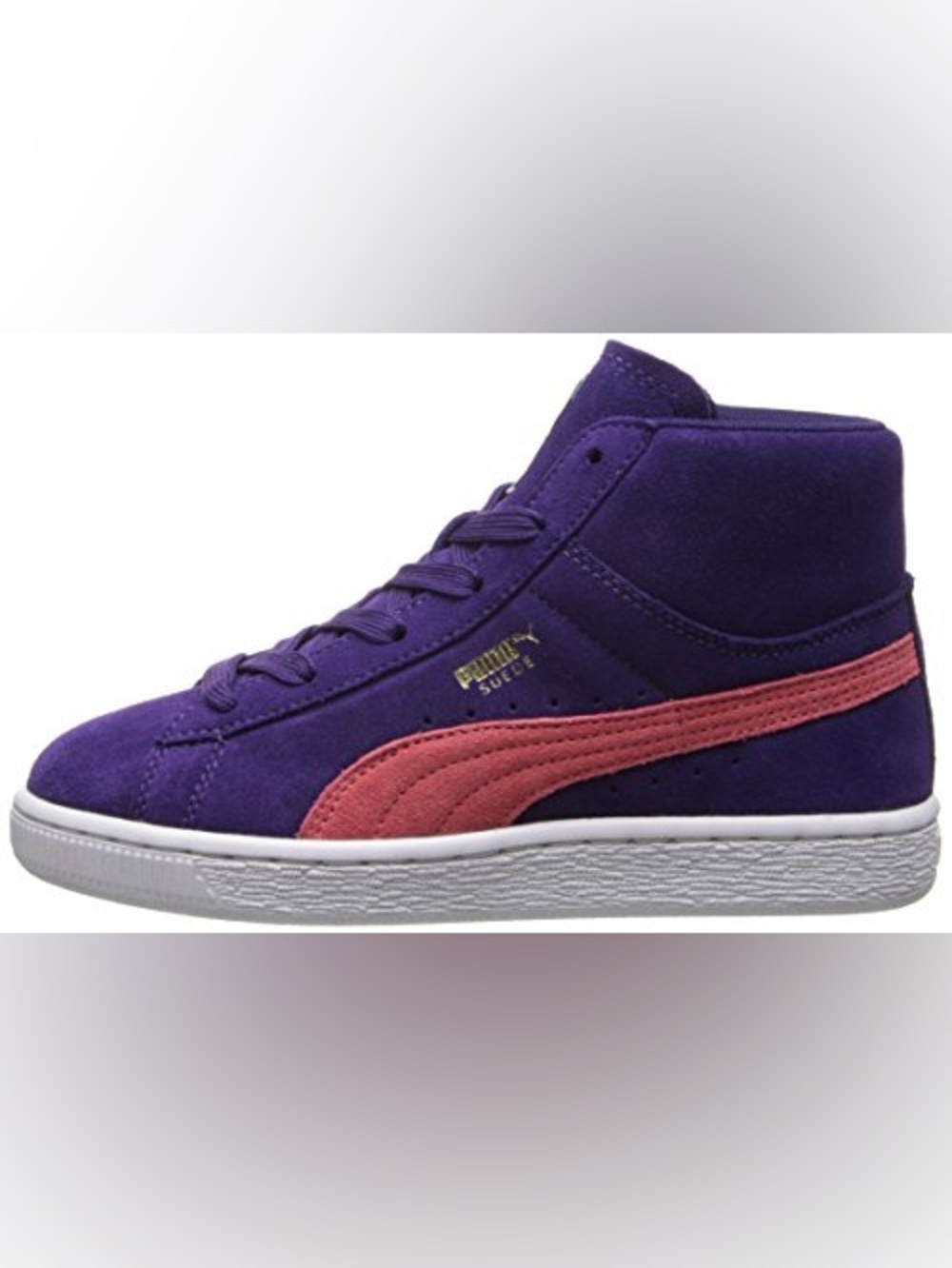 Puma Purple Suede High-Top Sneakers